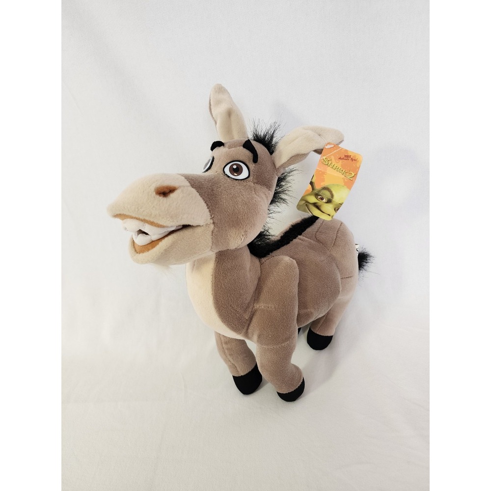 Nanco Shrek 2 Donkey 14" Large Plush Stuffed Animal Toy 2004 DreamWorks Vtg